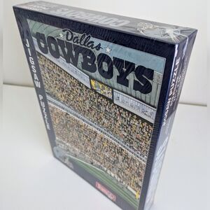 NIB Vintage Dallas Cowboys Jigsaw Puzzle John Holladay's Artwork 513 PC Sealed